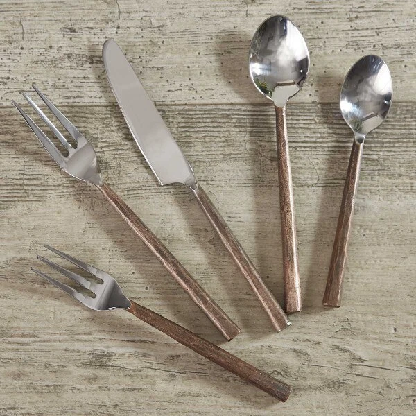 Copper Handle Five Piece Place Set 2 Copper Handle Five Piece Place Set - Image 2