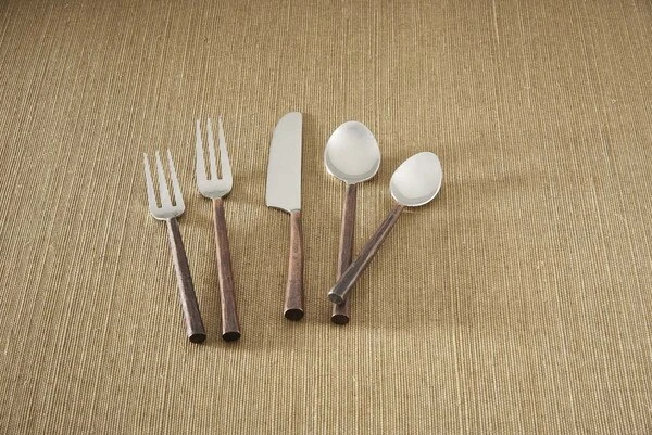Copper Handle Five Piece Place Set 1 Copper Handle Five Piece Place Set
