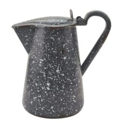 Granite Enamelware Pitcher With Lid - Gray -Park Designs Shop 065 673G 01