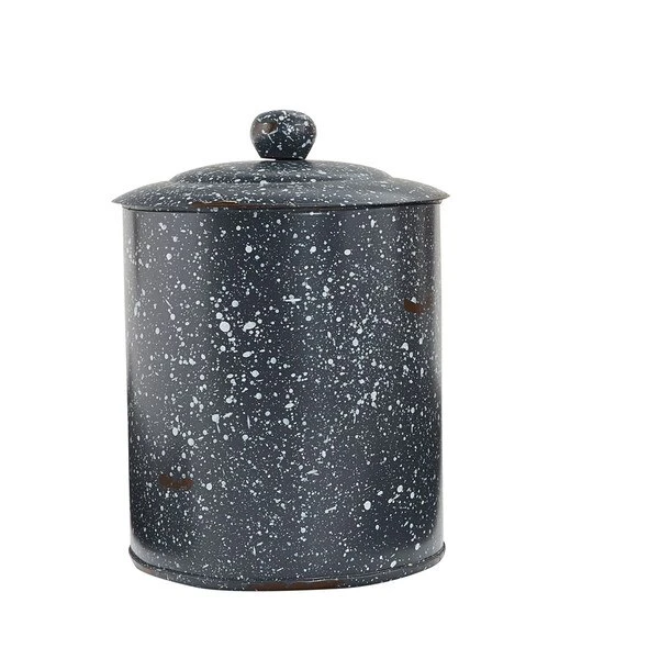 Granite Enamelware Canisters Set - Gray 8 Granite Enamelware Canisters Set - Gray - Image 8