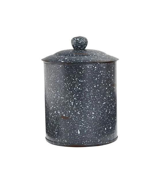 Granite Enamelware Canisters Set - Gray 6 Granite Enamelware Canisters Set - Gray - Image 6