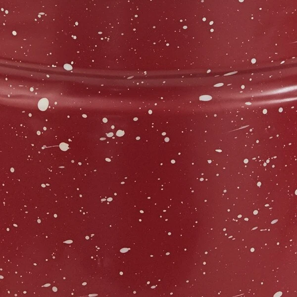 Red Graniteware Enamel Utensil Crock 4 Red Graniteware Enamel Utensil Crock - Image 4