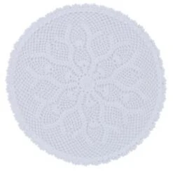 Kadia Round Lace Placemat - White -Park Designs Shop 1098 010 Thumbnail