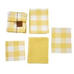 Wicklow Dishtowel Set - Yellow