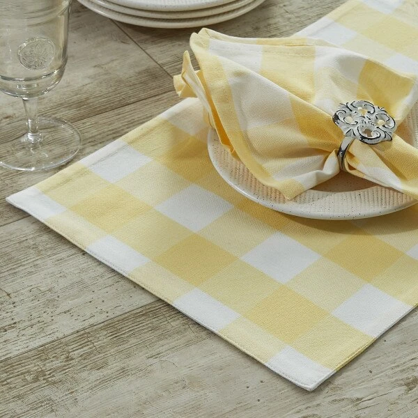Wicklow Table Runner Backed 72" L - Yellow 2 Wicklow Table Runner Backed 72" L - Yellow - Image 2