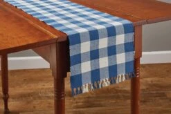 Wicklow Check Table Runner - 54"L - China Blue -Park Designs Shop 113 13CB 01