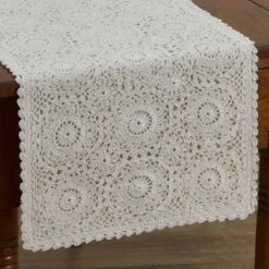 Lace Table Runner - 36"L - Cream -Park Designs Shop 120 12C 01