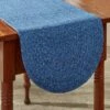 Spice Bin Braided Table Runner 54"L - Blue Spice