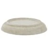 Cream Metal Bell Cloche Base - Medium