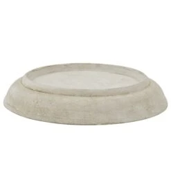Cream Metal Bell Cloche Base - Medium