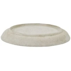 Cream Metal Bell Cloche Base - Large