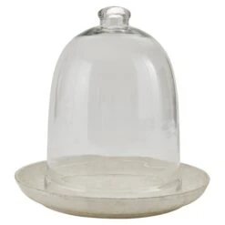 Cream Metal Bell Cloche Base - Large -Park Designs Shop 20 440 4 01