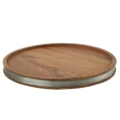 Wood With Metal Strap Cloche Base -Park Designs Shop 21 275 01