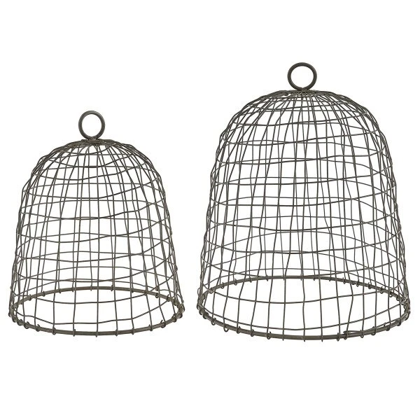 Wire Bell Cloches - Set Of 2 1 Wire Bell Cloches - Set Of 2