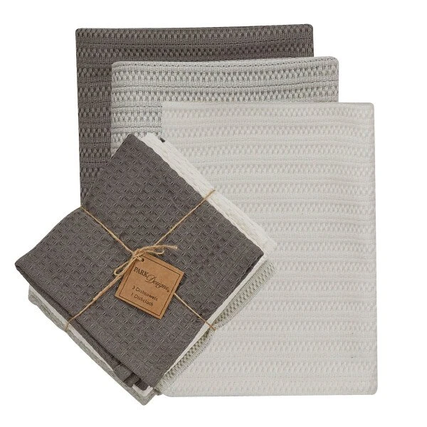Collin 3 Dishtowel & 1 Dishcloth Set - Solids 3 Collin 3 Dishtowel & 1 Dishcloth Set - Solids - Image 3