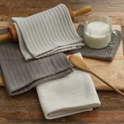 Collin 3 Dishtowel & 1 Dishcloth Set - Solids 7 Collin 3 Dishtowel & 1 Dishcloth Set - Solids -Park Designs Shop 278 66X 2