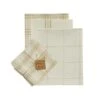 Cocoa Butter 3 Dishtowel And 1 Dishcloth Set