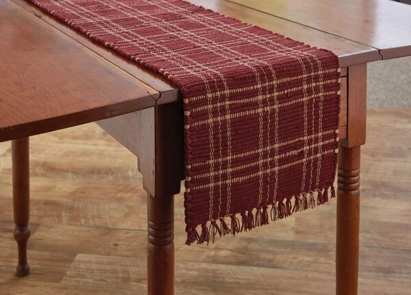 Sturbridge Chindi Table Runner - 54"L - Wine 1 Sturbridge Chindi Table Runner - 54"L - Wine