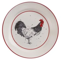Chicken Coop Salad Plate - Rooster 5 Chicken Coop Salad Plate - Rooster -Park Designs Shop 334 652X 01