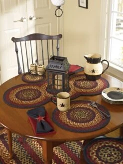 Folk Art Braided Round Placemat 5 Folk Art Braided Round Placemat -Park Designs Shop 394 01X 01