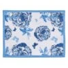 Patricia Heaton Home Florals And Flitters Reversible Placemat - Blue