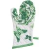 Patricia Heaton Home Florals And Flitters Floral Oven Mitt - Green