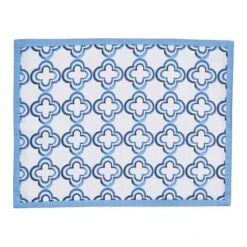 Patricia Heaton Home Geo Reversible Placemat - Blue
