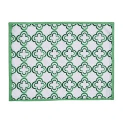 Patricia Heaton Home Geo Reversible Placemat - Green