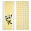 Forever Spring 2 Dishtowel Set-Yellow