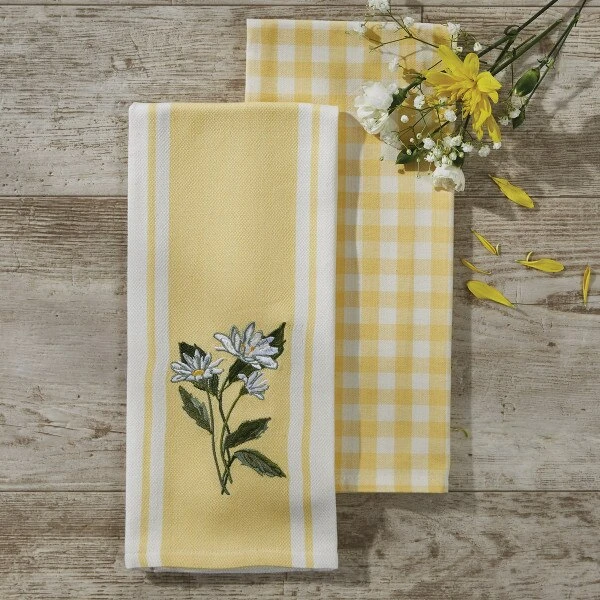 Forever Spring 2 Dishtowel Set-Yellow 2 Forever Spring 2 Dishtowel Set-Yellow - Image 2