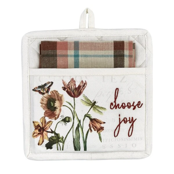 Antiquarian Blooms Pocket Potholder Set 1 Antiquarian Blooms Pocket Potholder Set