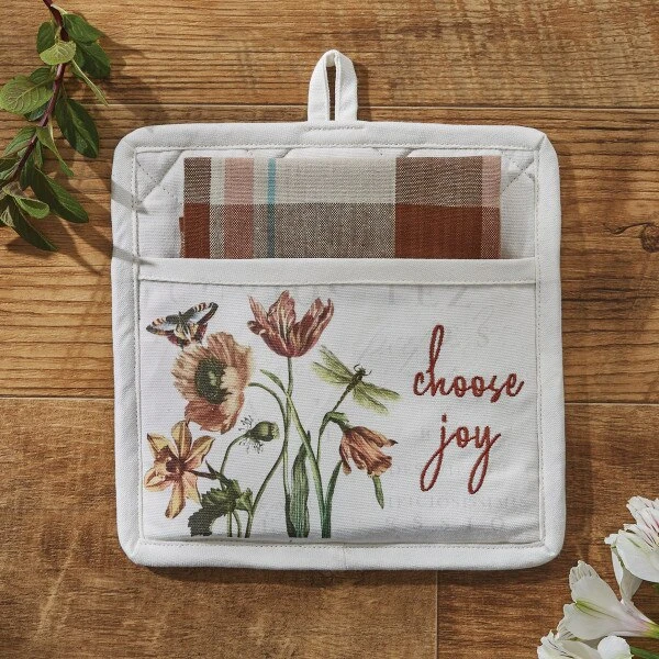 Antiquarian Blooms Pocket Potholder Set 2 Antiquarian Blooms Pocket Potholder Set - Image 2