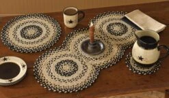 Cornbread Braided Round Placemat 7 Cornbread Braided Round Placemat -Park Designs Shop 443 01X 12X 13X 341X 01