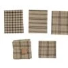 Fieldstone Plaid 3 Dishtowels And 1 Dishcloth Set - Black