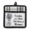 Friendship Is Flower Pocket Potholder Set