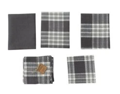 Dylan 3 Dishtowel & 1 Dishcloth Set - Slate