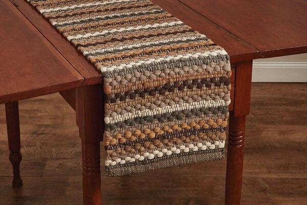 Mineral Stripe Table Runner - Chindi - 54"L 1 Mineral Stripe Table Runner - Chindi - 54"L