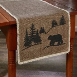 Bear Scene Table Runner - 54"L