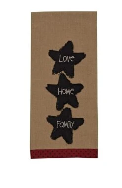 Love Home Family Embroidered Dishtowel