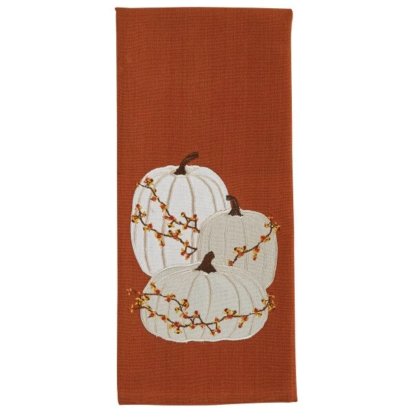 Cream Pumpkins Dishtowel 1 Cream Pumpkins Dishtowel