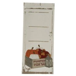 Crate And Pumpkins Embroidered Dishtowel