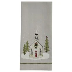 Church Christmas Dishtowel -Park Designs Shop 83 847 01