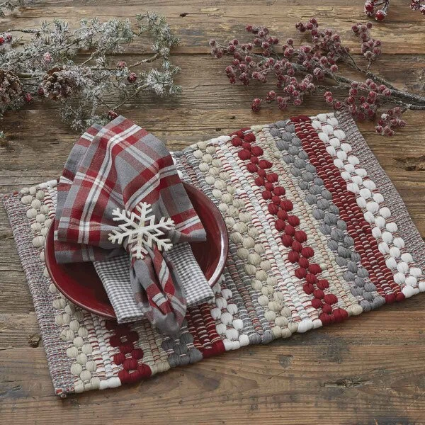 Farmhouse Holiday Chindi Placemat 3 Farmhouse Holiday Chindi Placemat - Image 3