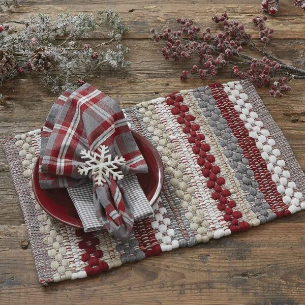 Farmhouse Holiday Chindi Placemat 4 Farmhouse Holiday Chindi Placemat - Image 4