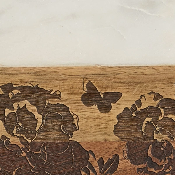 Patricia Heaton Home Floral Cutting Board With Spreader 3 Patricia Heaton Home Floral Cutting Board With Spreader - Image 3