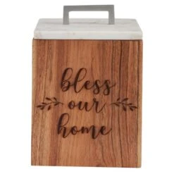 Farmhouse Wood Canister-Small