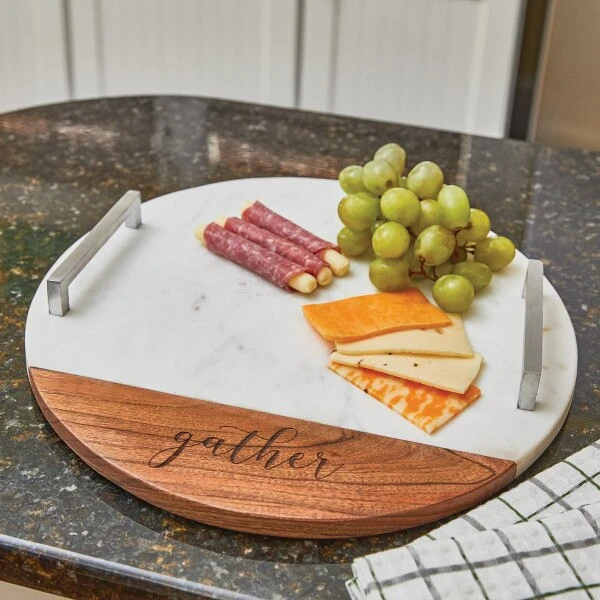 Farmhouse Wood/Marble Charcuterie Board 2 Farmhouse Wood/Marble Charcuterie Board - Image 2