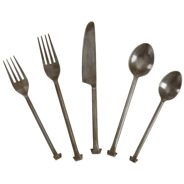Forged Scroll Five Piece Place Setting 1 Forged Scroll Five Piece Place Setting