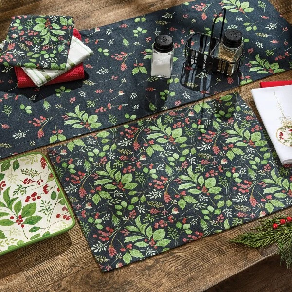 Peace And Merry Table Runner 54"L 2 Peace And Merry Table Runner 54"L - Image 2