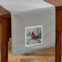 Peaceful Cardinal Table Runner 36"L
